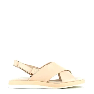 Cinders Shoe Heaven Flat | Wedge Sandals*Caprice Soft Leather Criss Sandal Cream Pearl