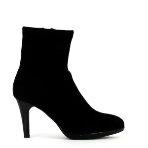 Cinders Shoe Heaven Casual Ankle | Ankle*Caprice Stretch Platform Ankle Boot Black