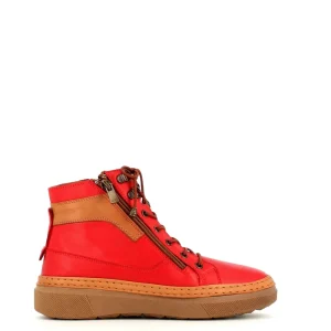 Cinders Shoe Heaven Ankle*Cinders Edit Laced Ankle Boot Red/Coconut