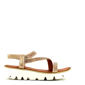 Cinders Shoe Heaven Wedge Sandals | Flat*Heavenly Feet Fresco Sandal Gold