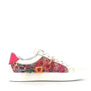 Cinders Shoe Heaven Trainers*Méliné Chain Trainer Brocade White
