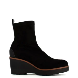 Cinders Shoe Heaven Casual Ankle | Ankle*Pedro Miralles Stretch Wedge Ankle Boot Black