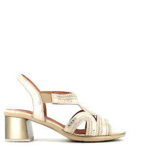 Cinders Shoe Heaven Heeled*Pitillos Block Heel Sandal Gold