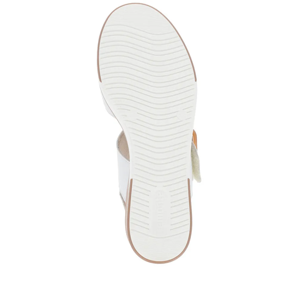 Cinders Shoe Heaven Wedge Sandals*Remonte High Wedge Sandal White