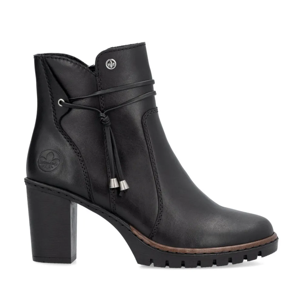 Cinders Shoe Heaven Casual Ankle | Ankle*Rieker High Heel Platform Ankle Boot Black