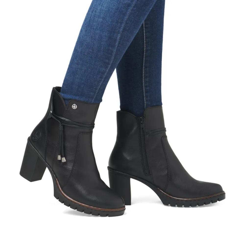 Cinders Shoe Heaven Casual Ankle | Ankle*Rieker High Heel Platform Ankle Boot Black