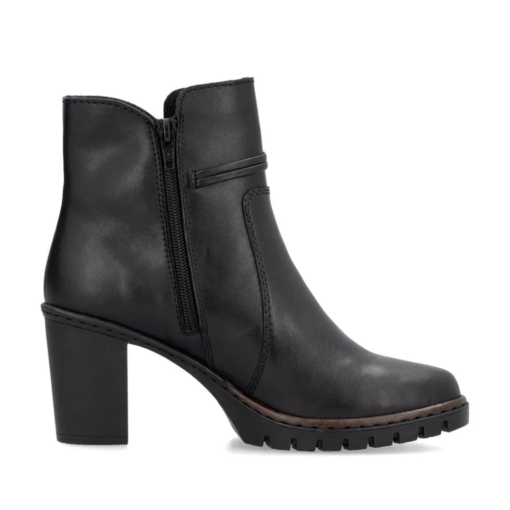 Cinders Shoe Heaven Casual Ankle | Ankle*Rieker High Heel Platform Ankle Boot Black