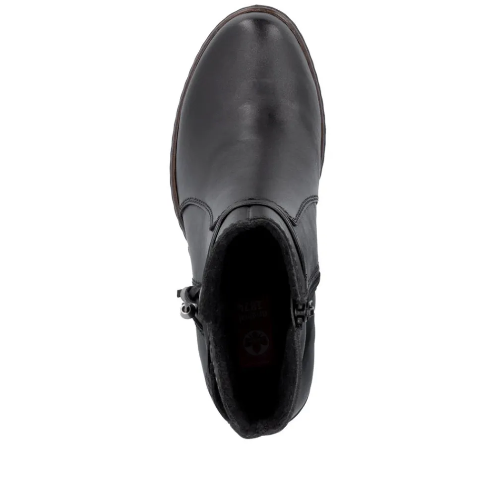 Cinders Shoe Heaven Casual Ankle | Ankle*Rieker High Heel Platform Ankle Boot Black