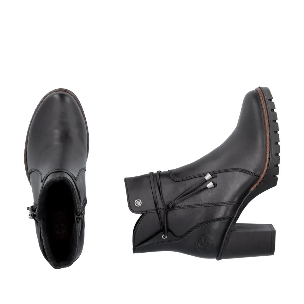 Cinders Shoe Heaven Casual Ankle | Ankle*Rieker High Heel Platform Ankle Boot Black
