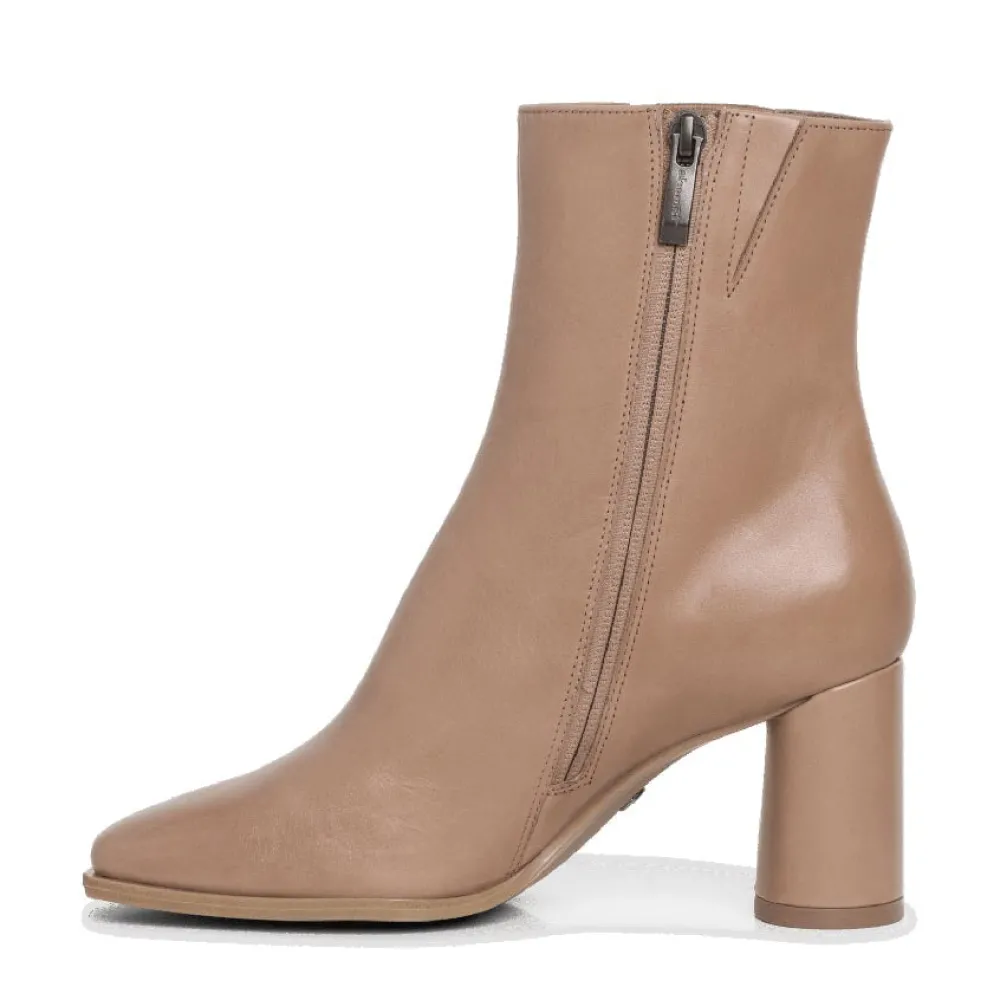 Cinders Shoe Heaven Ankle*Tamaris Classic High Heel Boot Logo Taupe