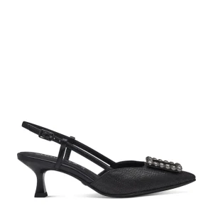 Cinders Shoe Heaven Occasion Shoes*Tamaris Dressy Slingback with Buckle Black